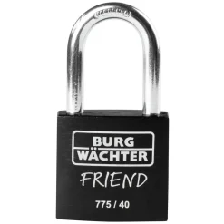 Zylinder-Vorhängeschloss 775 40 35 39,6 x 76,6 x 15,8 mm schwarz*Burg Wächter Best