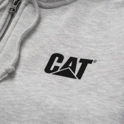 CAT Zip Hoodie Banner Gr. 2XL grau