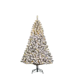 Charlton Weihnachtsbaum grün frosted warm weiß LED 185x115cm mit Timer & Dimmer