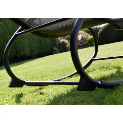 Chillroi Schaukelgartenstuhl grau Gartenliege Liegestuhl Sonnenliege