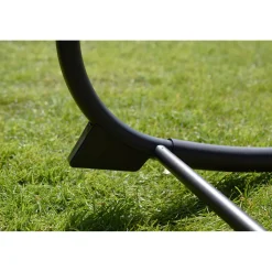 Chillroi Schaukelgartenstuhl grau Gartenliege Liegestuhl Sonnenliege