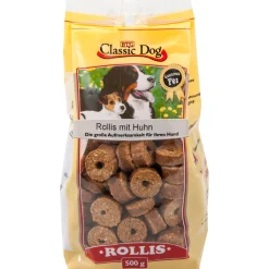 Classic Dog Snack Rollis mit Huhn 500g