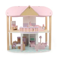 Kinder Coemo Puppenhaus Sandy möbliert Holz 2 Etagen