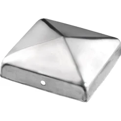 Connex Pfostenkappe Niro ohne Kugel 7 x 7 cm matt