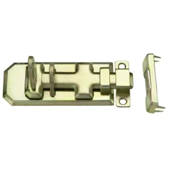 Sicherheits-Schloßriegel gerade 40 x 100 mm verzinkt gelb^Connex Best