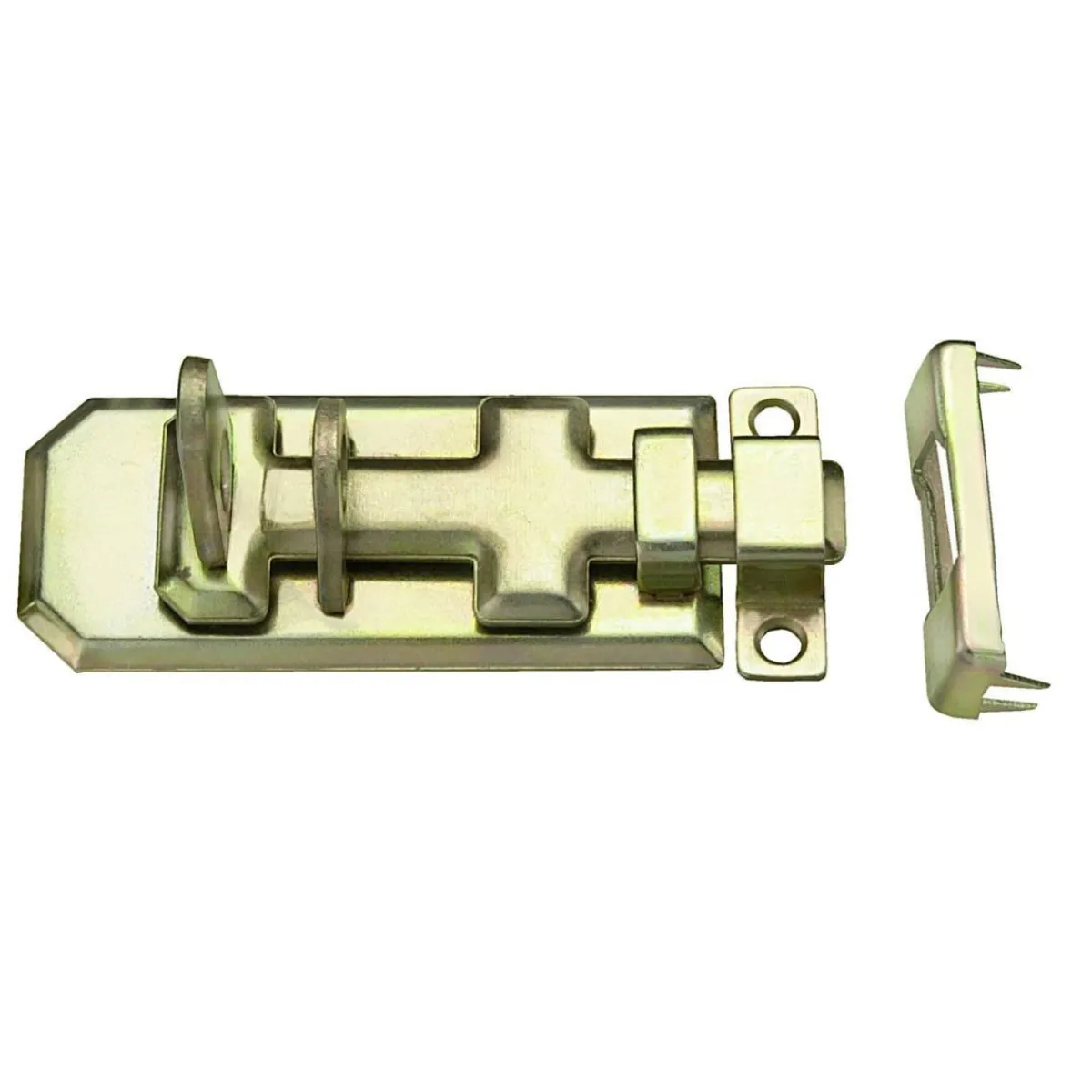 Sicherheits-Schloßriegel gerade 40 x 100 mm verzinkt gelb^Connex Best