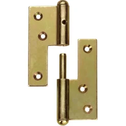 Tuerbaender gelb verzinkt links 120 mm*Connex Best