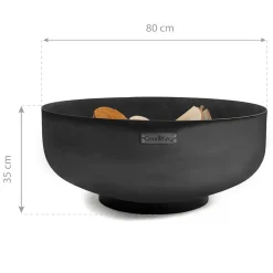 CookKing Feuerschale Palermo XXL 80x35cm Schwarz
