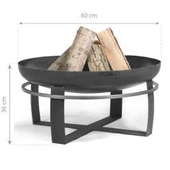 CookKing Feuerschale Viking 60 60x36cm Schwarz
