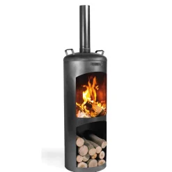 Terrassenofen Faro 40x158cm Schwarz^CookKing Best