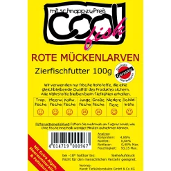 CoolFish Rote Mückenlarven gefroren 100 g Tafel