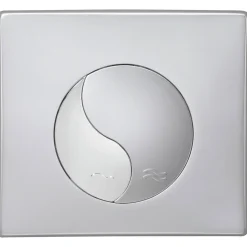 Betätigungsplatte Yin mattchrom^Cornat