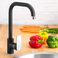 Cornat Spültischarmatur NOIR schwarz/chrom