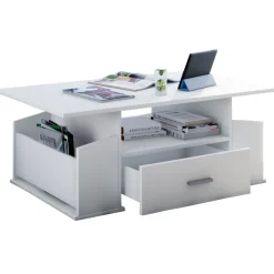 Couchtisch Junata weiß/schwarz^VCM Outlet