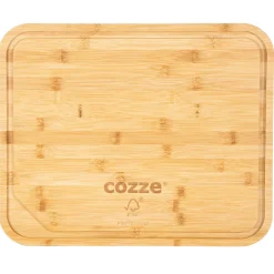 COZZE Pizzaschneidebrett Bambus 430 x 350 x 20 mm