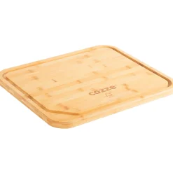 COZZE Pizzaschneidebrett Bambus 430 x 350 x 20 mm