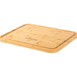 COZZE Pizzaschneidebrett Bambus 430 x 350 x 20 mm