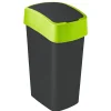 Curver Abfallbehälter Flip Bin 50 L schwarz/grün