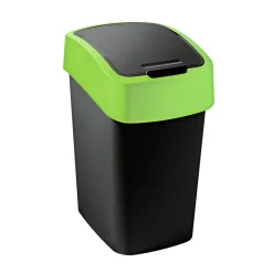 Curver Abfallbehälter Flip Bin 10 L schwarz/grün