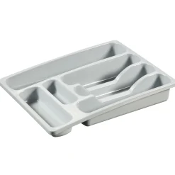 Besteckkasten ausziehbar hellgrau^Curver Outlet