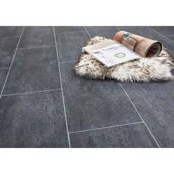 CV-Bodenbelag Living anthrazit 4 m