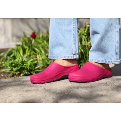 Damen-Clogs Gr. 36 / 37 Himbeere* Discount