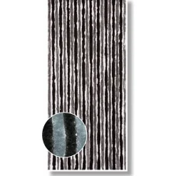 Deko-Vorhang Flauschi schwarz-grau