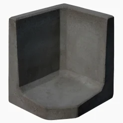 Diephaus L-Stein-Ecke anthrazit 60 x 50 x 50 x 7 cm