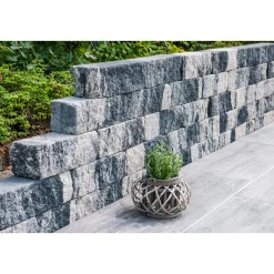 Mauerstein Cup Weiss-Schwarz 42 x 21 x 12,5 cm*Diephaus Online