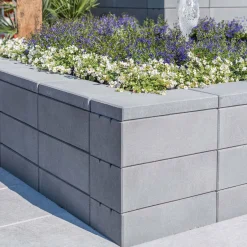 Mauerstein Straight Quarz mit Glimmer 45 x 22,5 x 16,5 cm^Diephaus