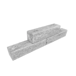 Diephaus Mauerstein Varied Palisade weiss-schwarz 40 x 10 x 10 cm