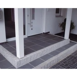 Terrassenplatte No.1 Diamant 40 x 40 x 4 cm Schwarz-basalt^Diephaus Hot