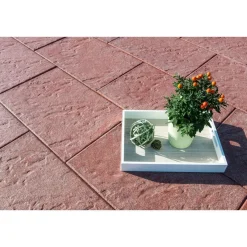 Terrassenplatte No.1 Structure 60 x 40 x 4 cm Rot^Diephaus Clearance