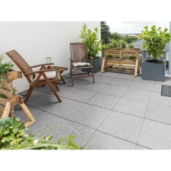 Terrassenplatte Fine Granit-Grau 40 x 40 x 4 cm*Diephaus Clearance