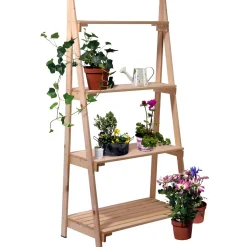 dobar Blumenregal 75 x 146 x 39 Kiefer natur