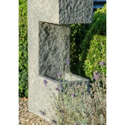 Design-Gartenbrunnen mit Pflanzkasten 20,5 x 70 x 39 cm grau^dobar Hot