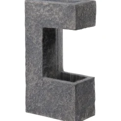 Design-Gartenbrunnen mit Pflanzkasten 20,5 x 70 x 39 cm grau^dobar Hot