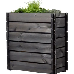 Hochbeet mit Stecksystem 79 x 79 x 37 cm grau*dobar Hot