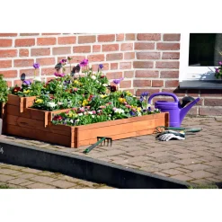 dobar Hochbeet Peru 110 x 36 x 88 cm braun