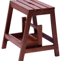 dobar Klapphocker 53/39 x 38 x 45 cm dunkelbraun