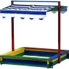 Sandkasten mit Deckel 120 x 120 x 120 cm mehrfarbig*dobar Best