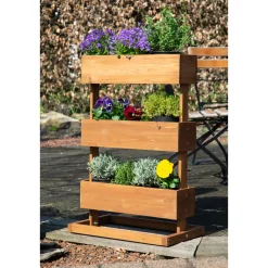 Vertikalbeet 49,5 x 78 x 30 cm braun^dobar Sale