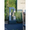 XL Design-Gartenbrunnen mit LEDs 21,5 x 90,5 x 40,5 cm grau^dobar Discount