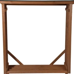 XL-Kaminholzregal 140 x 143 x 50 cm grün-braun*dobar Best