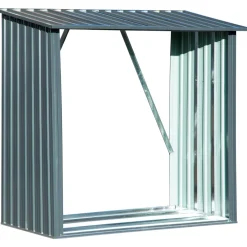 dobar XXL-Kaminholzregal Madera 163 x 154 x 83 cm grau