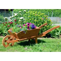 XXL-Pflanzschubkarre 40 x 40 x 130 cm braun*dobar Discount