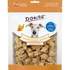 Dokas Snack Hühnerbrust-Würfel SüssKartoffel 150g