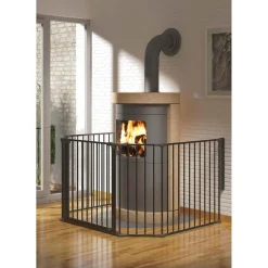 Kinder Dolle OfenschutzgitterBen schwarz Breite 278 cm