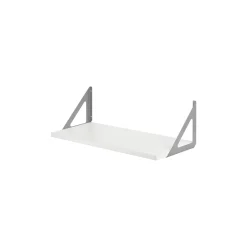 Dolle Regal Lite und Tri weiß/silber 80 x 25,3 x 2 cm