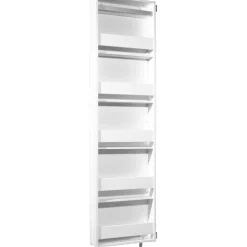 Drehschrank Ordnung mit Spiegelfront 50 x 195 x 18 cm weiß^ Outlet